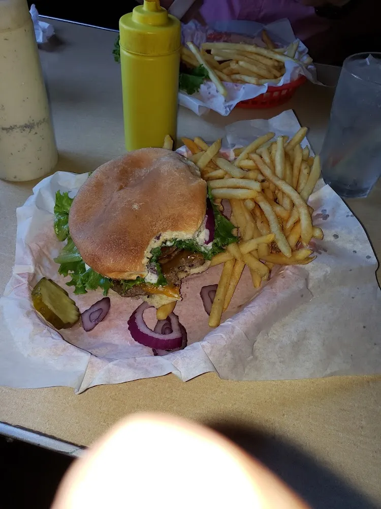 Cheese Burger with Fries